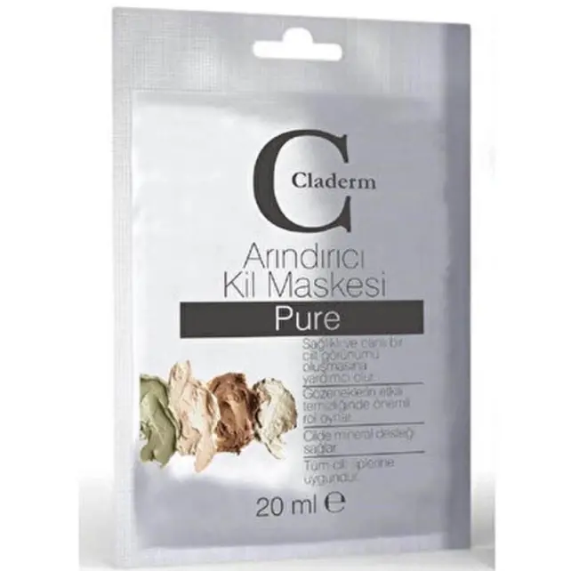 Claderm Clay Mask Pure - Arındırıcı Saf Kil Maskesi 20ml - 1