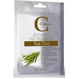 Claderm Clay Mask Tea Tree - Arındırıcı Çay Ağacı Kil Maskesi 20ml - Claderm