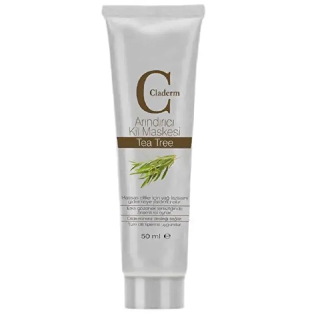 Claderm Clay Mask Tea Tree - Arındırıcı Çay Ağacı Kil Maskesi 50ml - 1