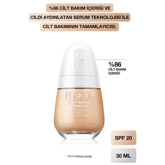 Clinique Even Better Clinical Serum Fondöten SPF 20 No: CN52 Neutral 30ml - 3