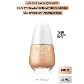 Clinique Even Better Clinical Serum Fondöten SPF 20 No: WN30 Biscuit 30ml - 3