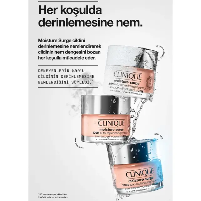 Clinique Moisture Surge 100H Replenishing Hydrator - Nemlendirici Bakım Kremi 30ml - 3