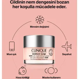 Clinique Moisture Surge 100H Replenishing Hydrator - Nemlendirici Bakım Kremi 30ml - 4