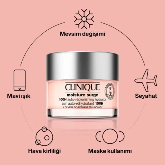 Clinique Moisture Surge 100H Replenishing Hydrator - Nemlendirici Bakım Kremi 75ml - 3