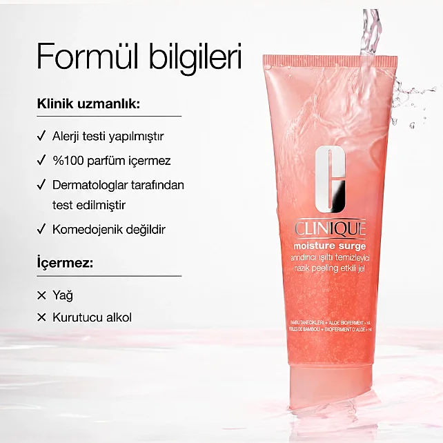Clinique Moisture Surge Exfoliating Glow Cleanser - Peeling Etkili Aydınlatıcı Temizleyici 125ml - 4