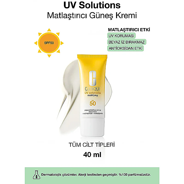 Clinique UV Solutions SPF 50 - Matlaştırıcı Etkili Güneş Kremi 40ml - 2