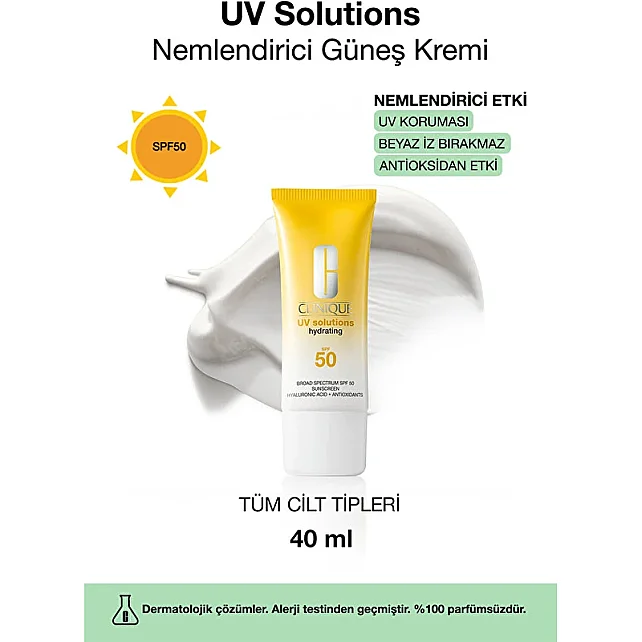 Clinique UV Solutions SPF50+ - Nemlendirici Etkili Güneş Kremi 40ml - 2