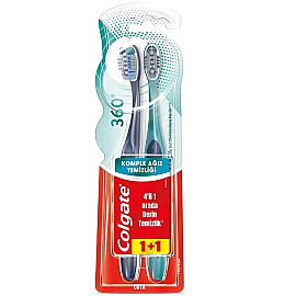 Colgate 360 Diş Fırçası - Yumuşak 1+1 - Colgate