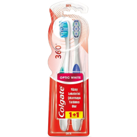 Colgate 360 Optik Beyaz Diş Fırçası Yumuşak 1+1 - Colgate
