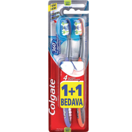 Colgate 360 Slim Tip Diş Fırçası Medium 1+1 - Colgate