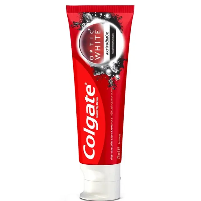 Colgate Optic White Aktif Kömür Diş Macunu 75ml - 1