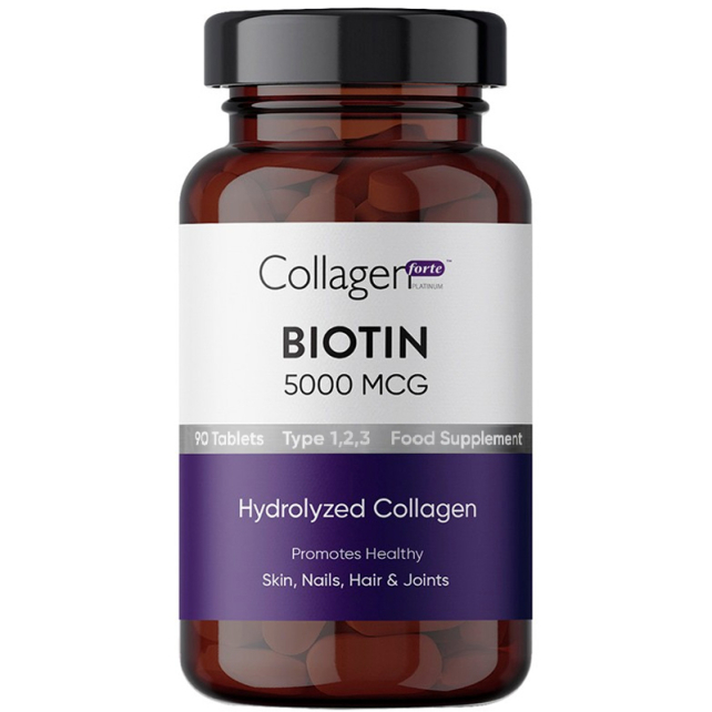 Collagen Forte Biotin 5000mg - Takviye Edici Gıda 90 Tablet - 1