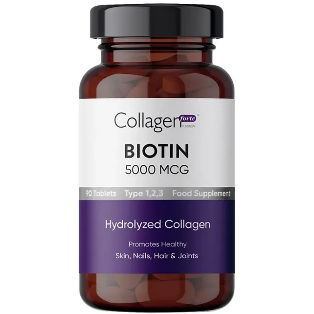 Collagen Forte Biotin 5000mg - Takviye Edici Gıda 90 Tablet - 1