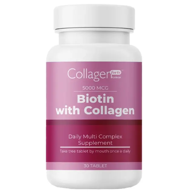 Collagen Forte Biotin With Collagen - Takviye Edici Gıda 30 Tablet - 1