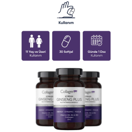 Collagen Forte Ginseng Plus Multivitamin Mineral - Takviye Edici Gıda 30 Softgel - 4