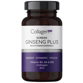 Collagen Forte Ginseng Plus Multivitamin Mineral - Takviye Edici Gıda 30 Softgel - Collagen Forte