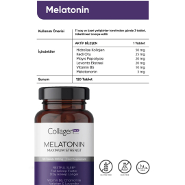 Collagen Forte Melatonin 500mg - Takviye Edici Gıda 60 Tablet - 3
