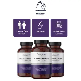 Collagen Forte Multi Collagen Complex - Takviye Edici Gıda 90 Tablet - 4