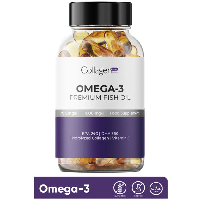 Collagen Forte Omega-3 1000mg - Takviye Edici Gıda 90 Jel - 2
