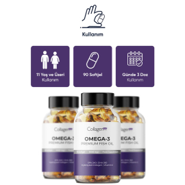 Collagen Forte Omega-3 1000mg - Takviye Edici Gıda 90 Jel - 4