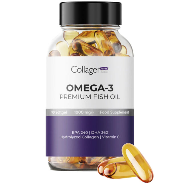 Collagen Forte Omega-3 1000mg - Takviye Edici Gıda 90 Jel - 1