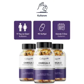 Collagen Forte Omega-3 1000mg - Takviye Edici Gıda 90 Jel - 4
