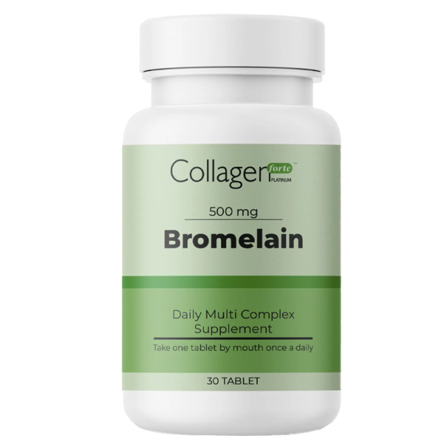 Collagen Forte Plantinum Bromelain 500mg - Takviye Edici Gıda 30 Tablet - 1