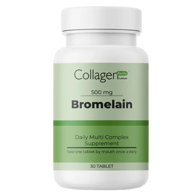 Collagen Forte Plantinum Bromelain 500mg - Takviye Edici Gıda 30 Tablet - 1