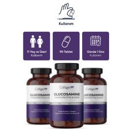 Collagen Forte Platinum Glucosamine 1500mg - Takviye Edici Gıda 90 Tablet - 4