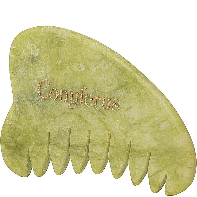 Conyferus WellBeauty Head Glow Yeşim Tarak Gua Sha Taşı - 1