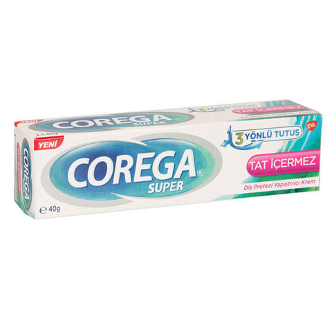 Corega Süper 3 Yönlü Tutuş Diş Protezi Yapıştırıcı 40gr - 1