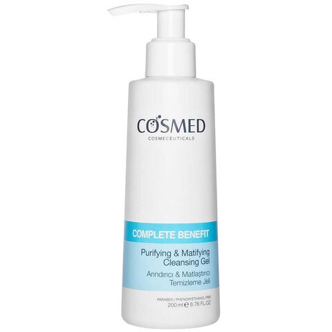 Cosmed Arındırıcı ve Matlaştırıcı Temizleme Jeli 200ml Cosmed Arındırıcı ve Matlaştırıcı Temizleme Jeli 200ml