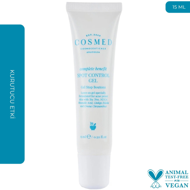Cosmed Complete Benefit Spot Control Gel - Akneli Cilt lokal Bakım Jeli 15ml - 2