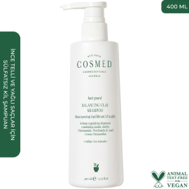 Cosmed Hair Guard Balancing Clay Shampoo - Yağlı Saç Sülfatsız Şampuan 400ml - 2
