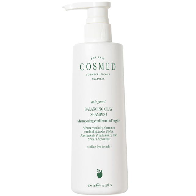Cosmed Hair Guard Balancing Clay Shampoo - Yağlı Saç Sülfatsız Şampuan 400ml - 1