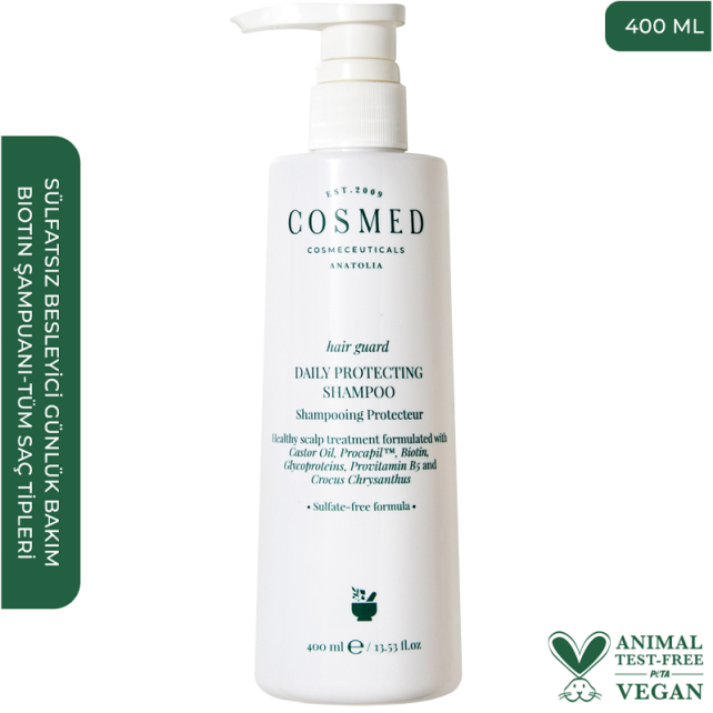 Cosmed Hair Guard Daily Protecting Shampoo - Günlük Bakım Şampuanı 400 ml - 2