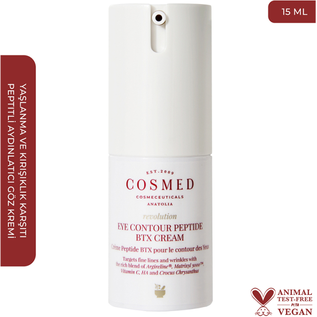 Cosmed Revolution Eye Contour Peptide Eye Cream - Yaşlanma Karşıtı Göz Çevresi Bakım Kremi 15ml - 2