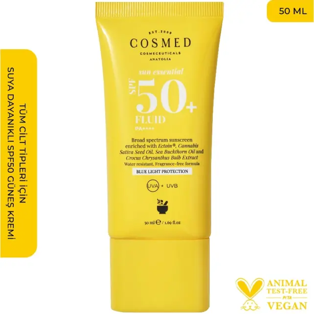 Cosmed Sun Essential Fluid SPF 50+ Güneş Koruyucu 50ml - 2
