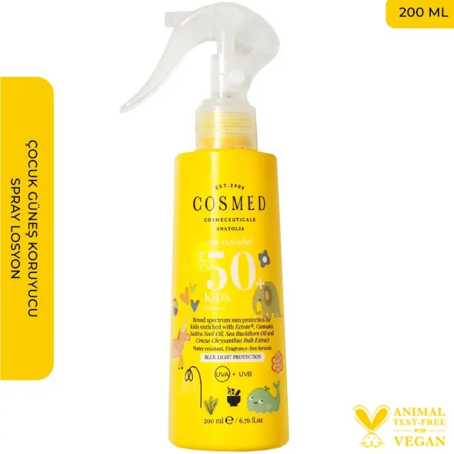 Cosmed Sun Essential Kids SPF 50+ Güneş Koruyucu Sprey Losyon 200ml - 2
