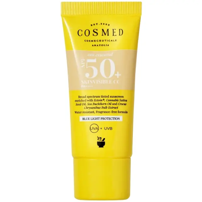 Cosmed Sun Essential Skininvisible CC SPF 50+ Renkli Güneş Kremi 30ml - 1