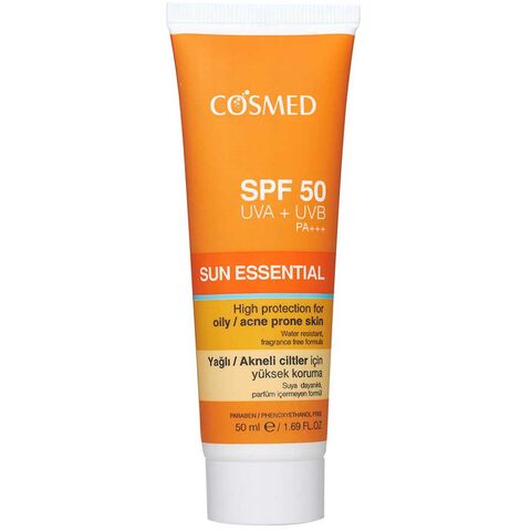 Cosmed Sun Essential SPF 50 Yağlı Cilt Güneş Koruyucu 50ml Cosmed Sun Essential SPF 50 Yağlı Cilt Güneş Koruyucu 50ml