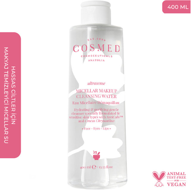 Cosmed Ultrasense Micellar Makeup Cleansing Water - Makyaj Temizleme Suyu 400ml - 2