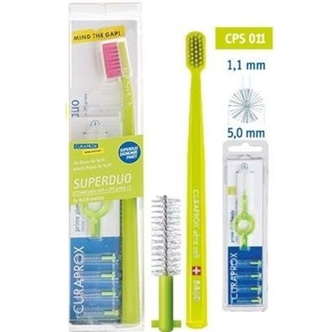 Curaprox Super Duo 011 Fırça Seti Curaprox Super Duo 011 Fırça Seti