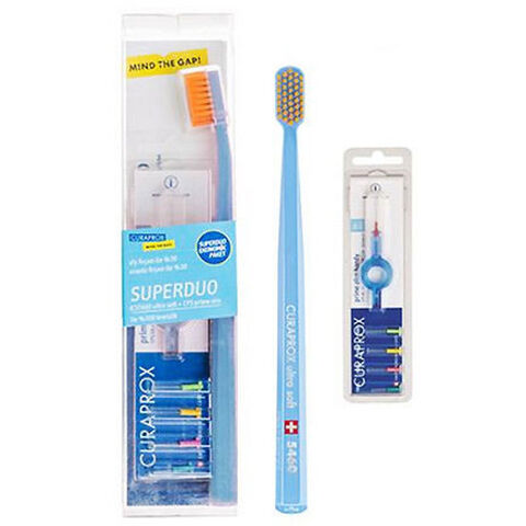 Curaprox Super Duo Intro Set - Diş Fırçası & Arayüz Fırçası Curaprox Super Duo Intro Set - Diş Fırçası & Arayüz Fırçası