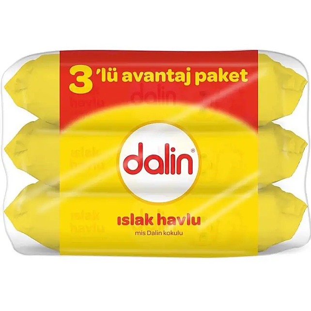 Dalin Islak Pamuk Havlu 3x56 Adet