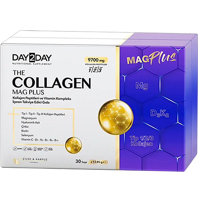 Day2Day The Collagen Mag Plus - Takviye Edici Gıda 30 Şase - 1