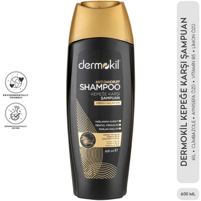 Dermokil Anti Dandruff Shampoo - Kepek Karşıtı Şampuan 600ml - 2