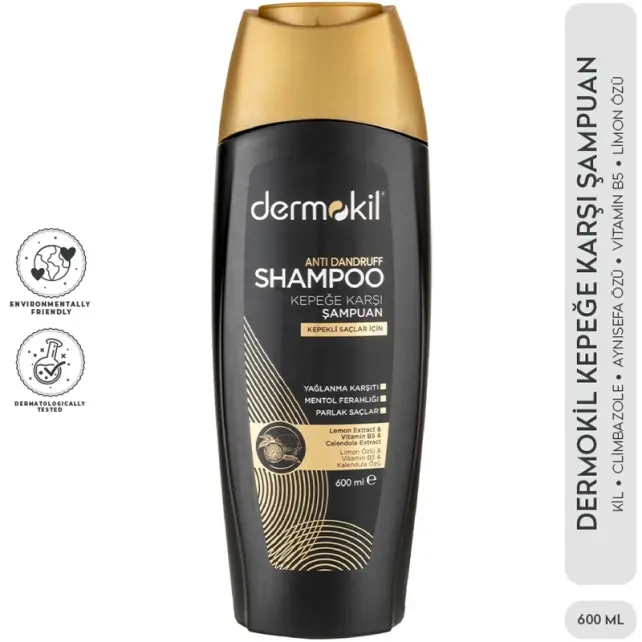 Dermokil Anti Dandruff Shampoo - Kepek Karşıtı Şampuan 600ml - 2
