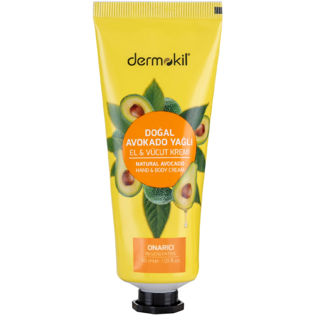 Dermokil Avocado Oil Hand Body Cream - El ve Vücut Kremi 30ml - 1