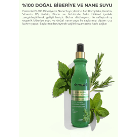 Dermokil Biberiye ve Nane Suyu - Saç Güçlendirici Etkili 250ml - 2